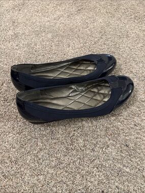 Andrew Geller Women's Navy Quinese Comfort Ballet Flats 10M